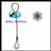 Single Leg Wire Rope Slings - Eye And Thimble 6X25 Bright EIPS IWRC